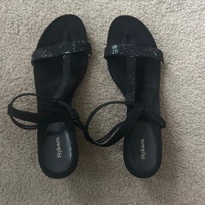 Style & Co black sandals